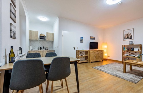 Muritz Apartamento | Apartamento vacacional 'Storchenzimmer' con terraza compartida y Wi-Fi