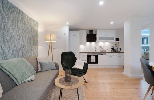 Oelsnitz Apartamento | Apartamento vacacional 'Grünzweig' con terraza privada junto al agua