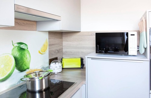 Marktbergel Apartamento | Apartamento vacacional 'Am Palmengarten' con balcón y wifi