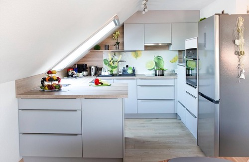 Marktbergel Apartamento | Apartamento vacacional 'Am Palmengarten' con balcón y wifi