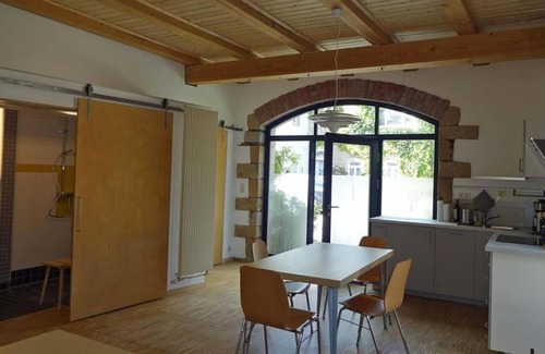 Schmorsdorf Apartamento | Apartamento de vacaciones "Alter Schafstall", dormitorio - Alte Scheune Rietzschelhof
