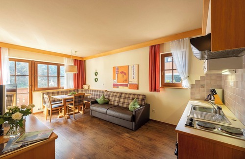 Saltusio Apartamento | Apartamento vacacional "Alpenhof Lodge Ifinger" con vistas a la montaña, desayuno, wellness y wifi