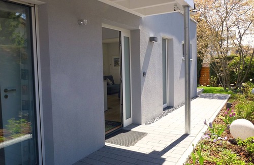 Murg Apartamento | Apartamento vacacional 'Am Hochrhein' con terraza privada, jardín compartido y wifi