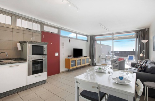 El Medano Apartamento | Apartamento de vacaciones 'Casa Médano 25 By Médano Rentals' con vistas al mar, terraza y Wi-Fi