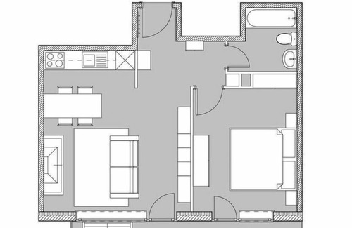 Chesieres Apartamento | Apartamento de vacaciones Chesières para 1 - 4 personas con 1 dormitorio - Apartamento
