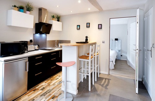 Behobie Apartamento | Apartamento vacacional "Escapade Au Pays Basque 2 À 4 Pers" con balcón, jardín compartido y Wi-Fi