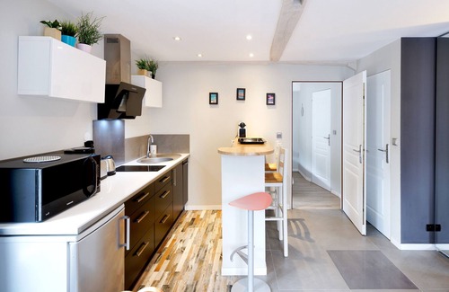 Behobie Apartamento | Apartamento vacacional "Escapade Au Pays Basque 2 À 4 Pers" con balcón, jardín compartido y Wi-Fi