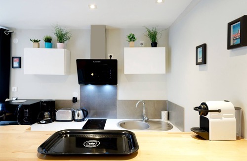 Behobie Apartamento | Apartamento vacacional "Escapade Au Pays Basque 2 À 4 Pers" con balcón, jardín compartido y Wi-Fi