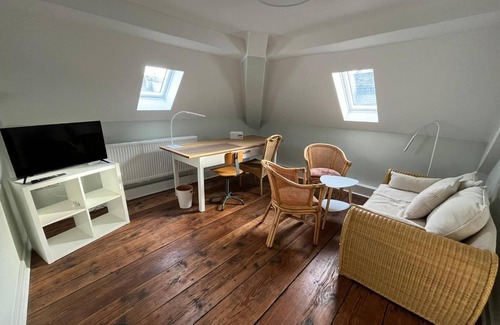Wurzbach Apartamento | Apartamento vacacional en el antiguo señorío 'Bergblick' con jardín y Wi-Fi