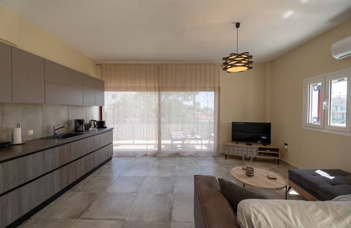 Skala Apartamento | Apartamento vacacional "Katemari 2" con vistas al mar, terraza y Wi-Fi