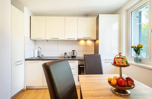 Lochau Apartamento | Apartamento vacacional 'Lodge 21' con jardín compartido y Wi-Fi