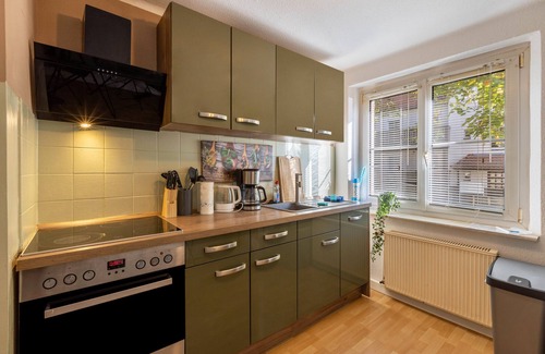 Espenhain Apartamento | Apartamento 'Terrassenwohnung' con terraza privada y Wi-Fi
