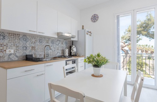 Isola delle Femmine Casa | Casa de vacaciones 'Ludovica' con vistas al mar, Wi-Fi y aire acondicionado