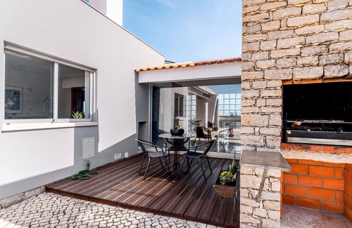 Aldeia Galega Casa | Casa de Vacaciones 'A Casa Da Vagem' con Vista al Jardín, Wi-Fi y Aire Acondicionado
