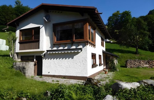 Wieden Casa | Casa de vacaciones 'Am Bach' con vistas a la montaña, terraza privada y Wi-Fi