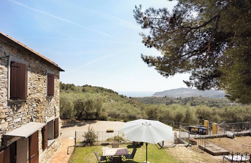 Lavina Casa | Casa de vacaciones 'Casale Filiberto' con vistas al mar, terraza y Wi-Fi