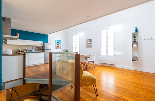 Libourne Casa | Casa de vacaciones 'Echoppe 3 Ch Jardin 12mn St Emilion' con terraza privada, jardín privado y Wi-Fi