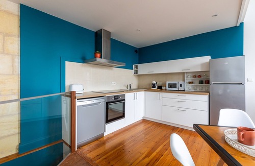 Libourne Casa | Casa de vacaciones 'Echoppe 3 Ch Jardin 12mn St Emilion' con terraza privada, jardín privado y Wi-Fi
