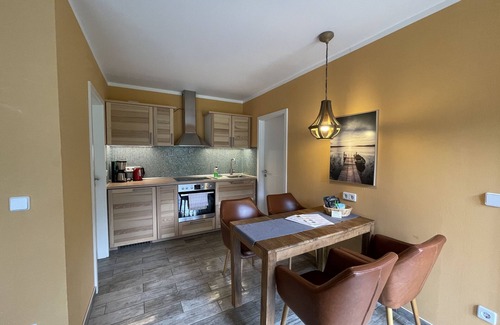 Wunsdorf Casa | Casa de vacaciones 'Eichelhäher' con terraza privada, jardín privado y Wi-Fi