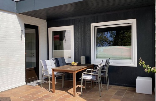 Gluecksburg Casa | Casa de vacaciones 'Ferienwohnung Strandgut' con terraza privada y Wi-Fi