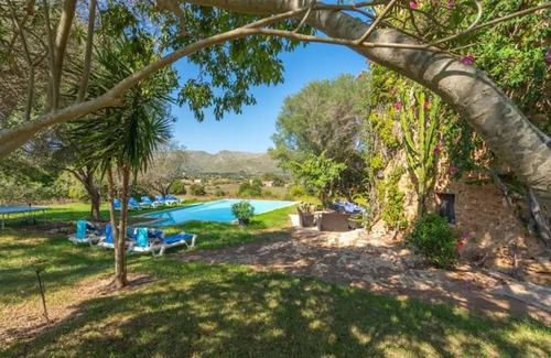 Capdepera Casa | Casa de vacaciones 'Finca Son Xona' con vistas a la montaña, piscina privada y Wi-Fi