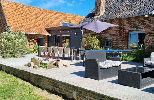 Oudezeele Cabaña | Casa rural para 15 con jardín y spa cerca de Cassel