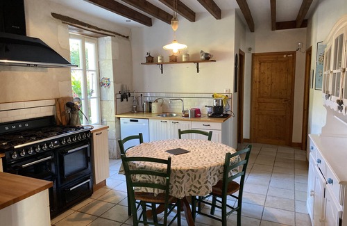 Chaille-les-Marais Casa | Casa de vacaciones 'L'hébergerie Sablotine' con piscina privada, terraza privada y Wi-Fi