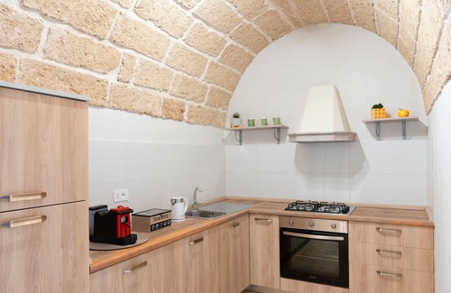 Castri di Lecce Casa | Casa de vacaciones 'Il Rifugio Sotto La Volta' con terraza privada, Wi-Fi y aire acondicionado