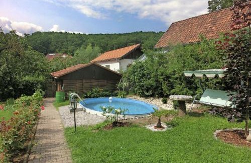 Gleichamberg Casa | Holiday home in Thuringia with private terrace use of a garden and pool