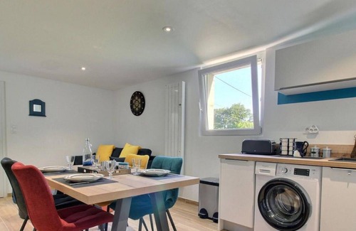 Pluneret Casa | Casa de vacaciones 'La Fleur De Vie' con jardín privado y Wi-Fi