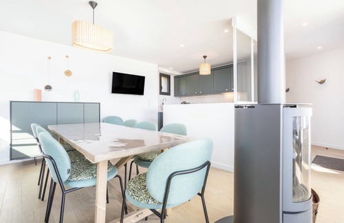 Penmarch Casa | Casa de vacaciones 'Lande - 180m De La Plage' con terraza privada, jardín privado y Wi-Fi