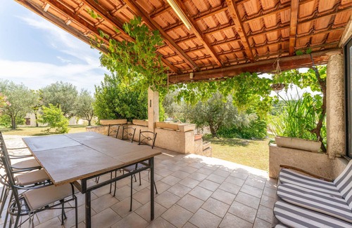 Faucon Casa | Casa de vacaciones 'Maison Avec Vue Sur Le Ventoux' con vistas a la montaña, terraza privada y Wi-Fi