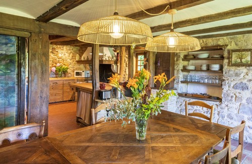 Arcangues Casa | Casa de vacaciones 'Maison De Charme Avec Jacuzzi' con terraza privada, jardín privado y Wi-Fi