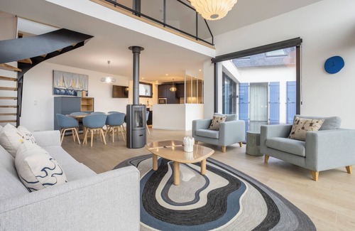 Penmarch Casa | Casa de vacaciones 'Mer - 180m De La Plage' con terraza privada, jardín privado y Wi-Fi
