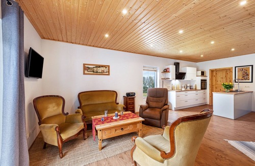 Tarnow Casa | Casa de vacaciones 'Moderner Bungalow, Rollstuhlgerecht' con terraza privada