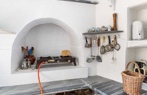 Megas Yialos-Nites Casa | Casa de vacaciones 'Platia Tinos Cycladic Cottage' con vistas a la montaña, terraza privada y balcón