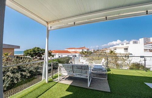 Punta Umbria Casa | Casa de vacaciones 'Precioso Chalet A Pie De Playa' con vistas al mar, Wi-Fi y aire acondicionado