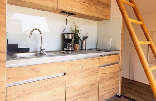 Grossenbrode Casa | Casa de vacaciones 'Safarizelt' con terraza privada, Wi-Fi y aire acondicionado