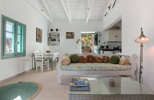 Korithi Casa | Casa de vacaciones 'Sira Stonehouse L' con vistas al mar, Wi-Fi y aire acondicionado