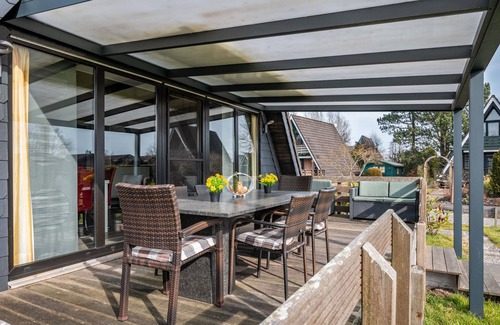 Butjadingen Casa | Casa de vacaciones 'Sonnenschein' con terraza privada, jardín privado y Wi-Fi