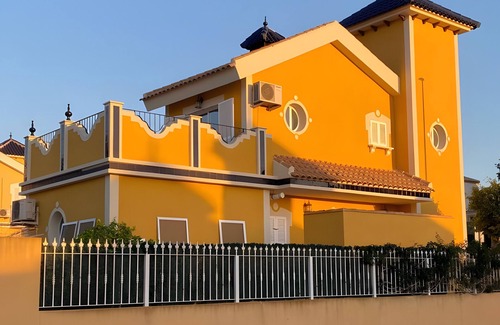 Mazarrón Casa | Casa de vacaciones 'Sophie Mit Großem Pool' con vistas a la montaña, Wi-Fi y aire acondicionado