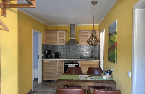 Wunsdorf Casa | Casa de vacaciones 'Specht' con terraza privada, jardín privado y Wi-Fi