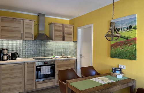 Wunsdorf Casa | Casa de vacaciones 'Specht' con terraza privada, jardín privado y Wi-Fi