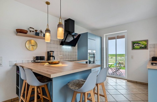 Nordstrand Casa | Apartamento 'Süderhafen' con vistas al mar, terraza privada y Wi-Fi