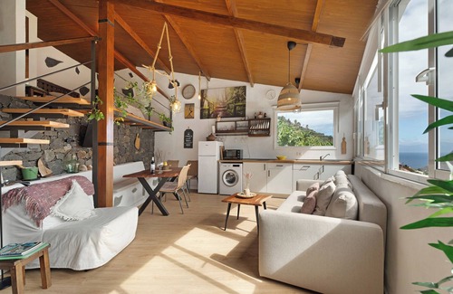 Hermigua Casa | Casa de vacaciones "Tajaraste 2" con vistas al mar y a la montaña, terrazas privadas y Wi-Fi