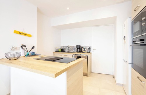 Treffiagat Casa | Casa de vacaciones 'Ti Penn Ar Porz - Vue Port' con vistas al mar, terraza privada y Wi-Fi