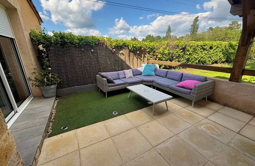 Loubejac Casa | Casa de vacaciones 'Maison De Vacances Avec Piscine' con piscina privada, terraza privada y Wi-Fi