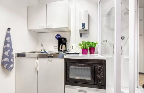 Boizenburg Casa | Casa de vacaciones 'Wohncontainer Derdak' con terraza privada, Wi-Fi y aire acondicionado