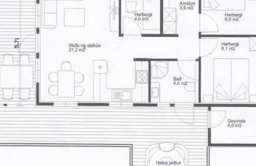 Blaskogabyggd Casa | Casa de vacaciones Laugarvatn para 1 - 5 personas con 3 dormitorios - Casa de vacaciones