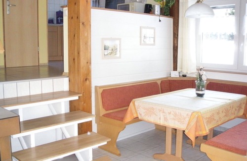 Feriendorf Silbersee Casa | Casa de vacaciones en Silbersee con terraza orientada al sur, balcón y vista al bosque
